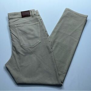 VRST 5-Pocket Pants Mens Size 34x32 Khaki Tan Cotton Rayon Spandex